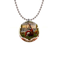 Historical Coat Of Arms Of California 1  Button Necklace by abbeyz71