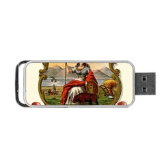 Historical Coat Of Arms Of California Portable Usb Flash (two Sides) by abbeyz71