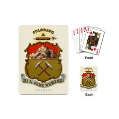 Historical Coat Of Arms Of Colorado Playing Cards (mini) by abbeyz71