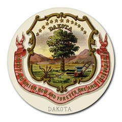Historical Coat of Arms of Dakota Territory Round Mousepads