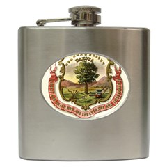 Historical Coat of Arms of Dakota Territory Hip Flask (6 oz)