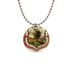 Historical Coat of Arms of Dakota Territory 1  Button Necklace