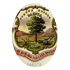 Historical Coat of Arms of Dakota Territory Oval Ornament (Two Sides)