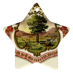 Historical Coat of Arms of Dakota Territory Star Ornament (Two Sides)
