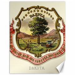 Historical Coat of Arms of Dakota Territory Canvas 12  x 16 