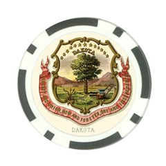 Historical Coat of Arms of Dakota Territory Poker Chip Card Guard