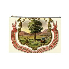 Historical Coat of Arms of Dakota Territory Cosmetic Bag (Large)