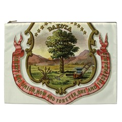 Historical Coat Of Arms Of Dakota Territory Cosmetic Bag (xxl)