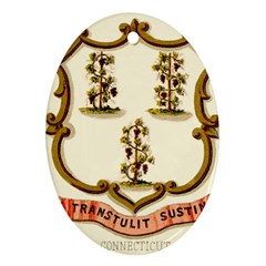 Historical Coat Of Arms Of Connecticut Ornament (oval) by abbeyz71