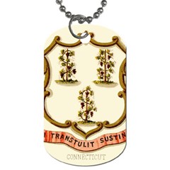 Historical Coat Of Arms Of Connecticut Dog Tag (two Sides) by abbeyz71