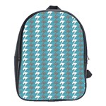 Swan Herd Houndstooth Pattern  School Bag (XL)