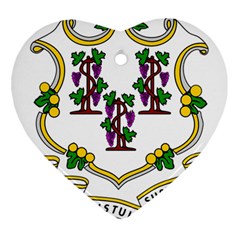 Coat of Arms of Connecticut Ornament (Heart)