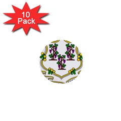 Coat of Arms of Connecticut 1  Mini Buttons (10 pack) 