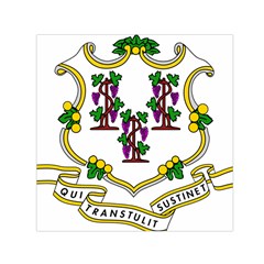 Coat of Arms of Connecticut Small Satin Scarf (Square)