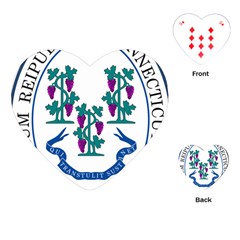 Great Seal Of Connecticut Playing Cards (heart) by abbeyz71