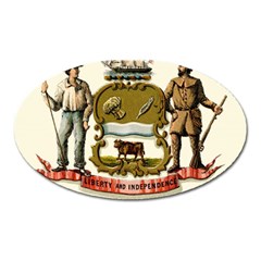 Historical Coat Of Arms Of Delaware Oval Magnet by abbeyz71