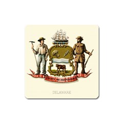 Historical Coat Of Arms Of Delaware Square Magnet by abbeyz71