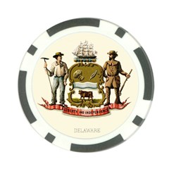 Historical Coat Of Arms Of Delaware Poker Chip Card Guard by abbeyz71