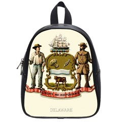 Historical Coat Of Arms Of Delaware School Bag (small)
