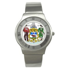 Delaware Coat Of Arms Stainless Steel Watch by abbeyz71