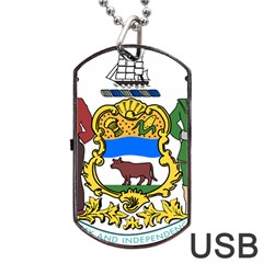 Delaware Coat Of Arms Dog Tag Usb Flash (two Sides) by abbeyz71