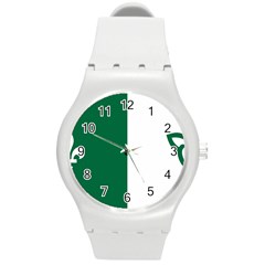 Franco-ontarian Flag Round Plastic Sport Watch (m) by abbeyz71