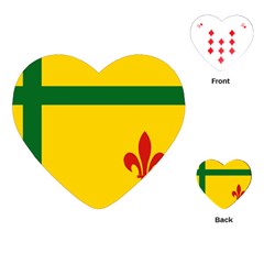 Flag Of The Fransaskois Playing Cards (heart) by abbeyz71
