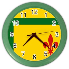 Flag Of The Fransaskois Color Wall Clock by abbeyz71