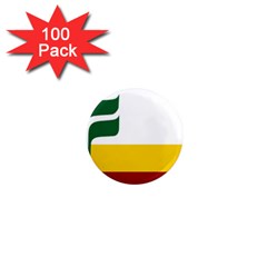 Flag Of Franco-manitobans 1  Mini Magnets (100 Pack) 