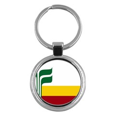 Flag Of Franco-manitobans Key Chains (round)  by abbeyz71