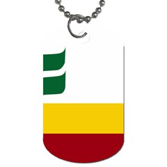 Flag Of Franco-manitobans Dog Tag (two Sides) by abbeyz71