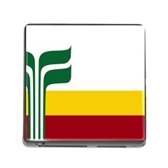 Flag Of Franco-manitobans Memory Card Reader (square 5 Slot) by abbeyz71