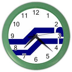 Flag Of The Franco-columbians Color Wall Clock by abbeyz71