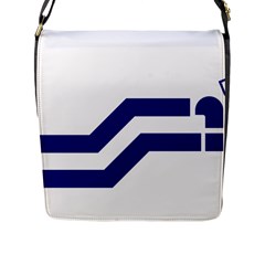 Flag Of The Franco-columbians Flap Closure Messenger Bag (l) by abbeyz71