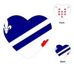 Franco-albertan Flag Playing Cards (heart) by abbeyz71