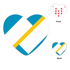 Flag Of The Franco-yukonnais Playing Cards (heart) by abbeyz71