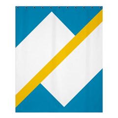 Flag Of The Franco-yukonnais Shower Curtain 60  X 72  (medium)  by abbeyz71