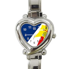 Franco Terreneuviens Flag Heart Italian Charm Watch by abbeyz71