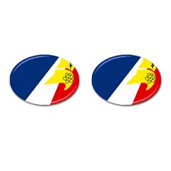 Franco Terreneuviens Flag Cufflinks (oval) by abbeyz71