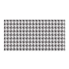 Luv Machine Robot Houndstooth Pattern (grey) Satin Wrap by emilyzragz