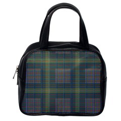 Plaid Pencil Crayon Pattern Classic Handbag (one Side) by emilyzragz