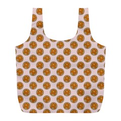 Waffle Polka Dot Pattern Full Print Recycle Bag (l) by emilyzragz