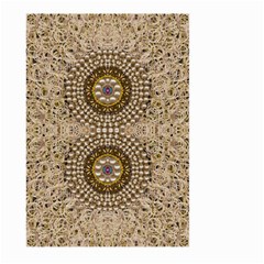 Moon Shine Over The Wood In The Night Of Glimmering Pearl Stars Large Garden Flag (two Sides) by pepitasart
