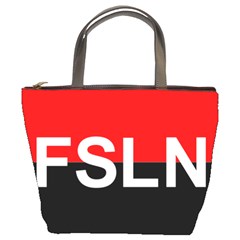 Flag Of Sandinista National Liberation Front Bucket Bag by abbeyz71