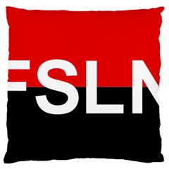 Flag Of Sandinista National Liberation Front Standard Flano Cushion Case (two Sides) by abbeyz71