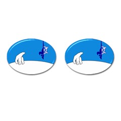 Flag Of The Franco-ténois Cufflinks (oval)