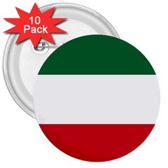 Patriote Flag 3  Buttons (10 Pack)  by abbeyz71