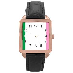 Newfoundland Tricolour Rose Gold Leather Watch  by abbeyz71