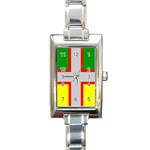 Flag of Saguenay-Lac-Saint-Jean Rectangle Italian Charm Watch Front