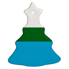 Flag Of Labrador Christmas Tree Ornament (two Sides)